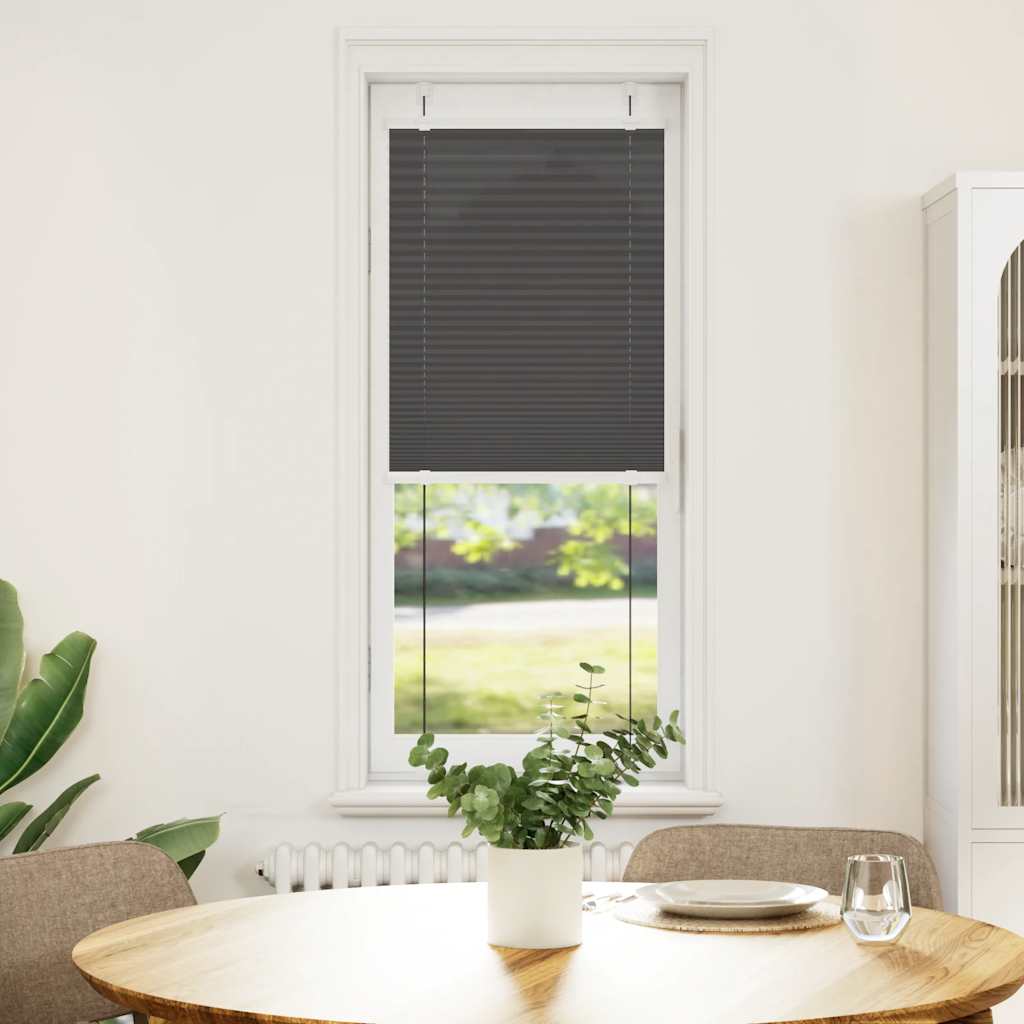 Plissé rolgordijn 45x100 cm stofbreedte 44,4 cm polyester zwart