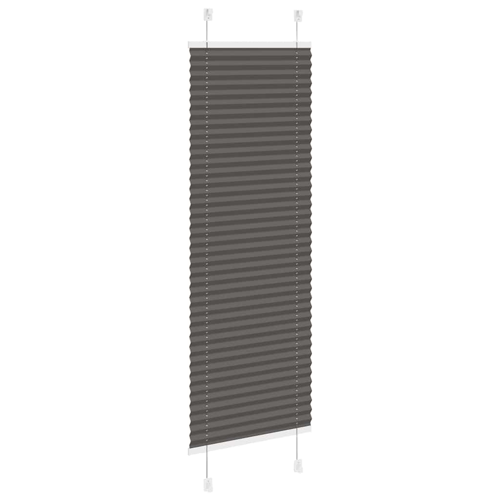 Plissé rolgordijn 50x100 cm stofbreedte 49,4 cm polyester zwart