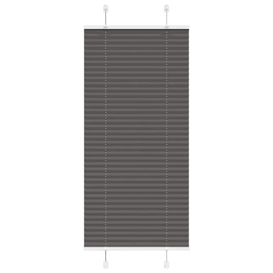 Plissé rolgordijn 55x100 cm stofbreedte 54,4 cm polyester zwart