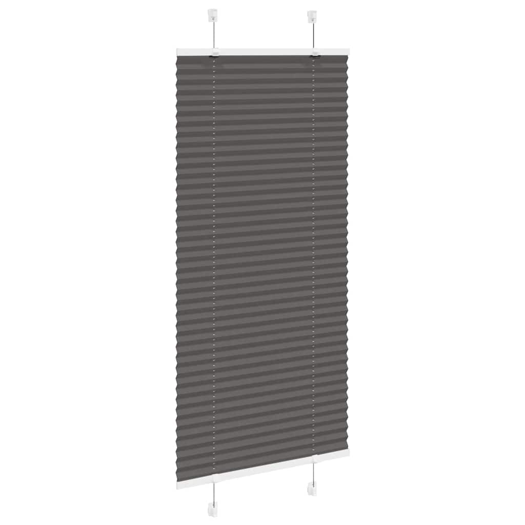 Plissé rolgordijn 65x100 cm stofbreedte 64,4 cm polyester zwart