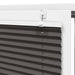 Plissé rolgordijn 75x100 cm stofbreedte 74,4 cm polyester zwart