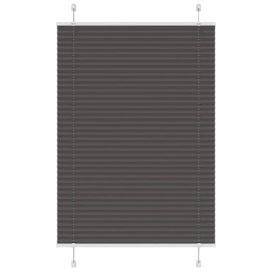 Plissé rolgordijn 85x100 cm stofbreedte 84,4 cm polyester zwart