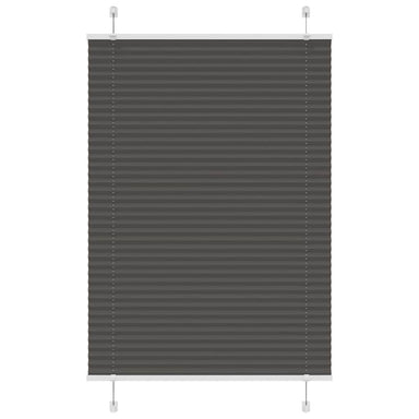 Plissé rolgordijn 90x100 cm stofbreedte 89,4 cm polyester zwart