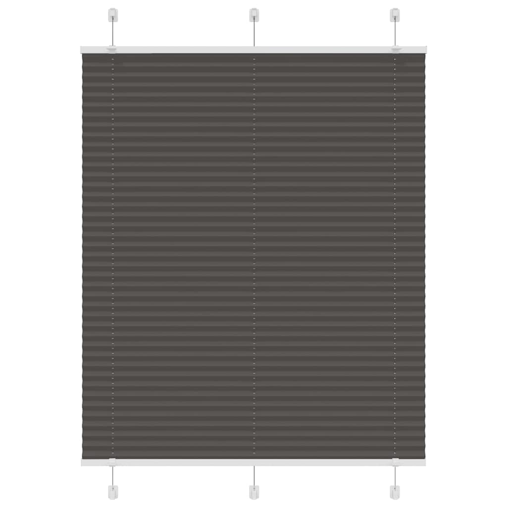 Plissé rolgordijn 105x100cm stofbreedte 104,4cm polyester zwart