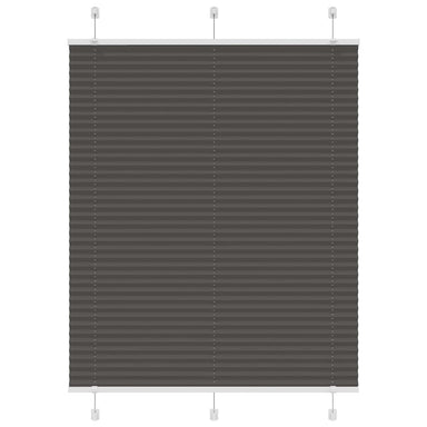 Plissé rolgordijn 105x100cm stofbreedte 104,4cm polyester zwart