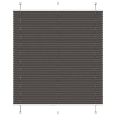 Plissé rolgordijn 120x100cm stofbreedte 119,4cm polyester zwart