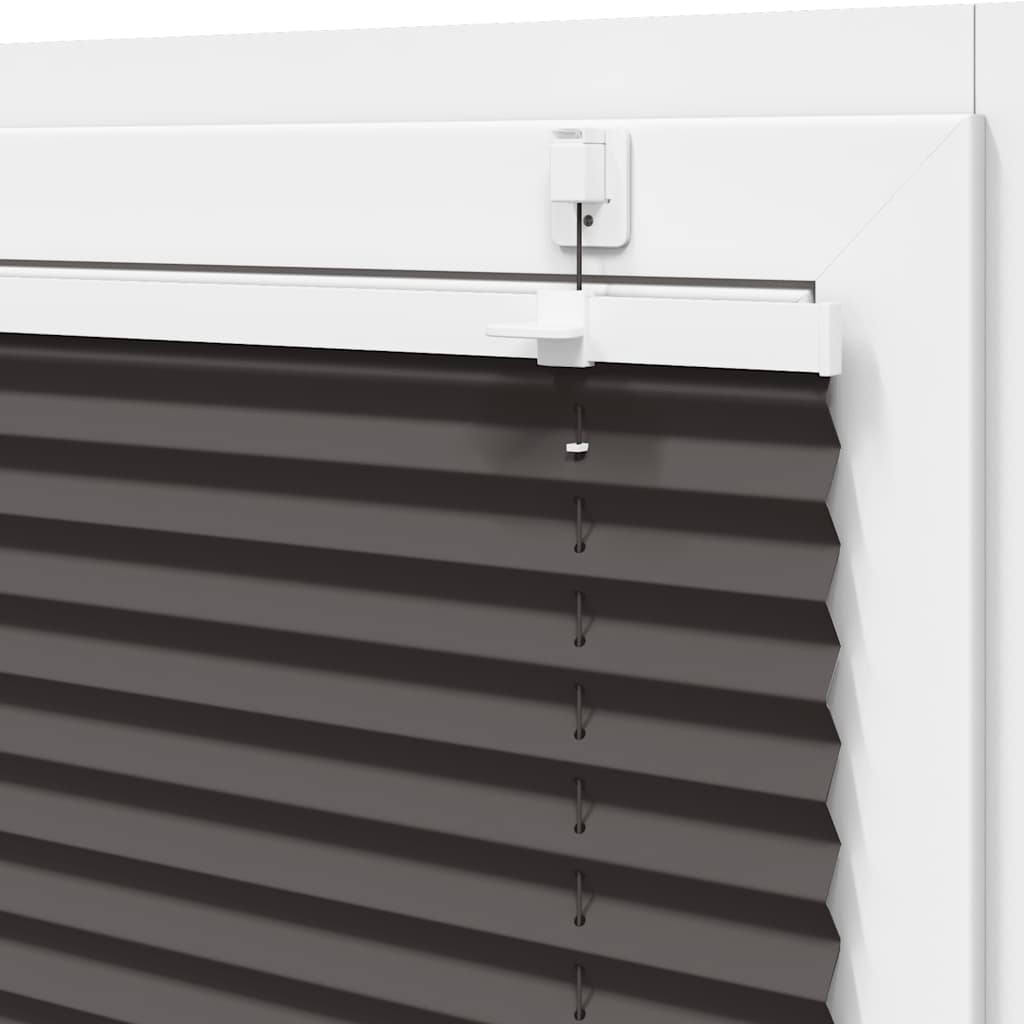 Plissé rolgordijn 40x150 cm stofbreedte 39,4 cm polyester zwart