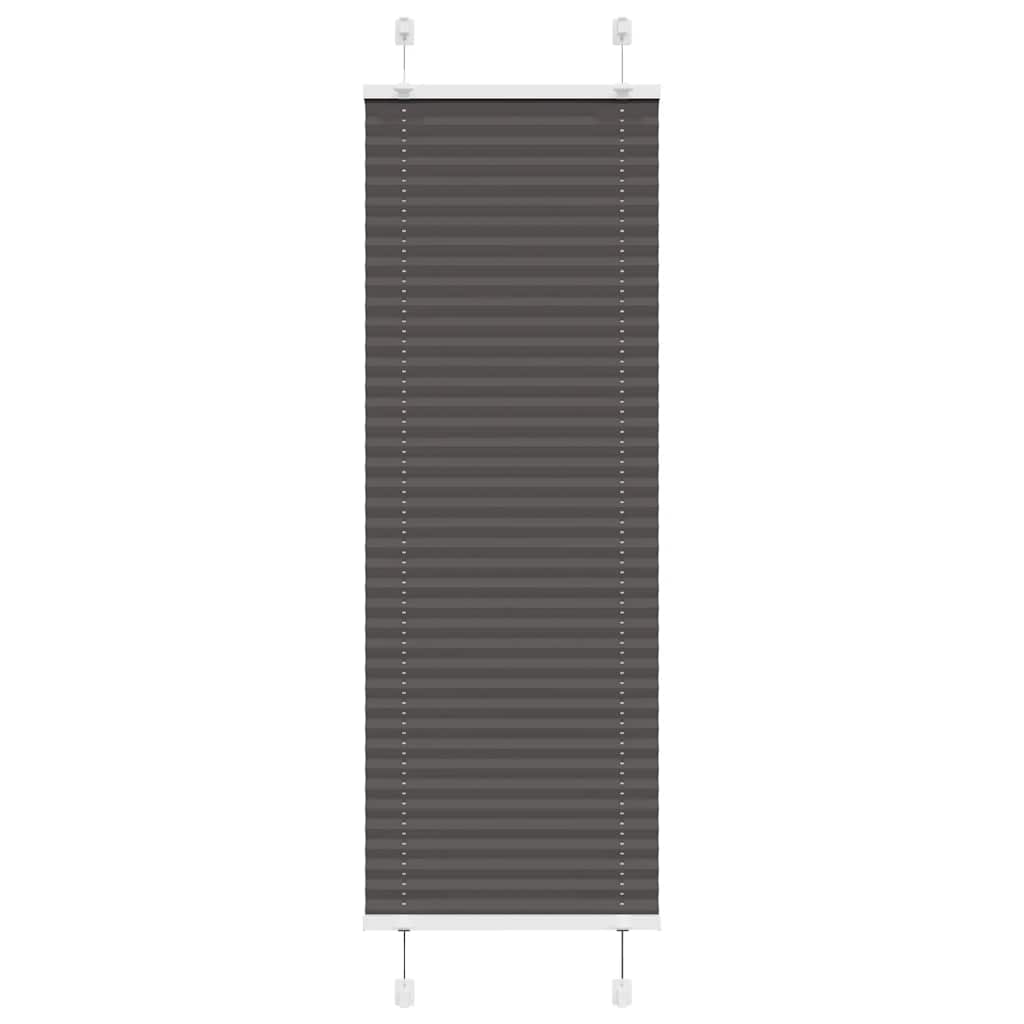Plissé rolgordijn 45x150 cm stofbreedte 44,4 cm polyester zwart