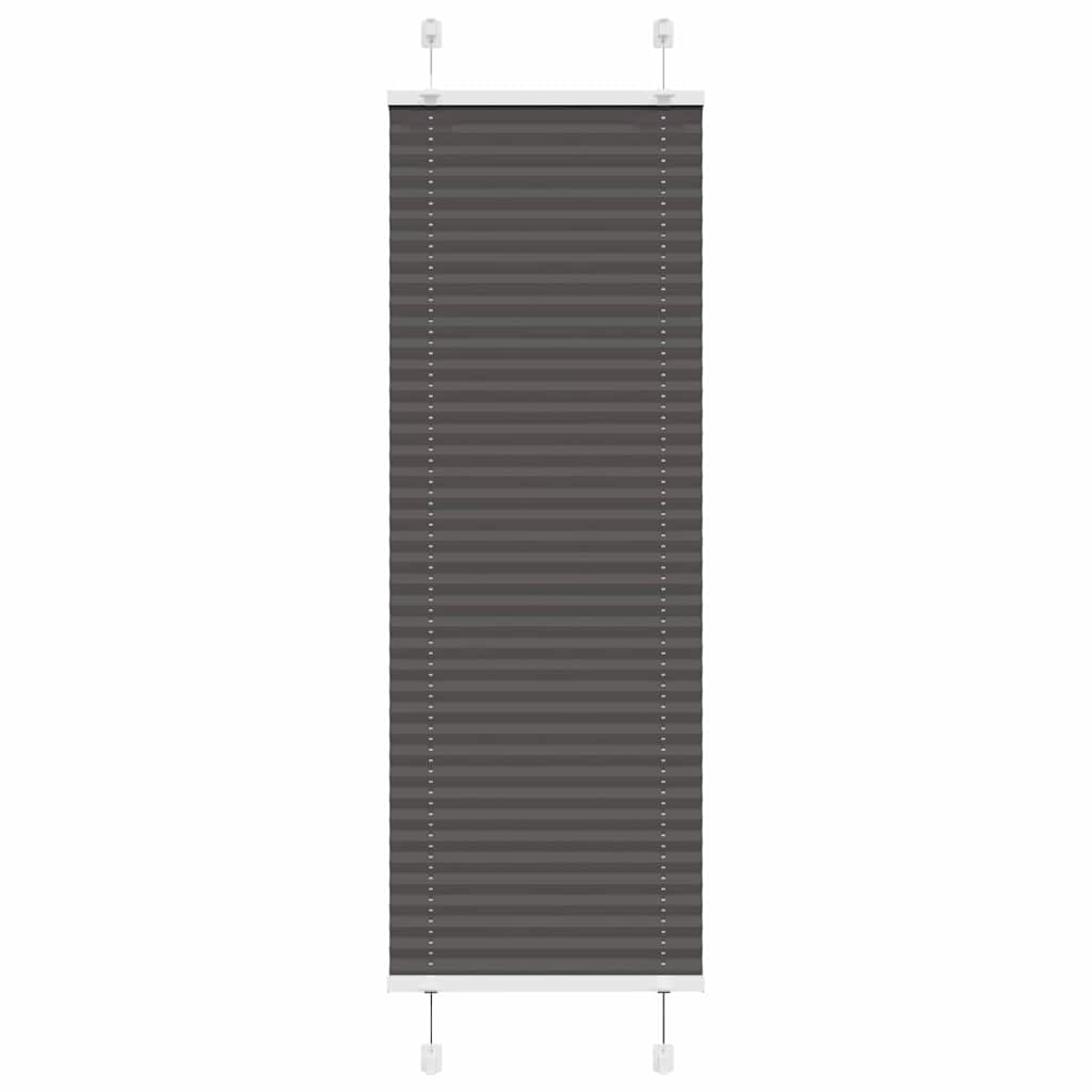 Plissé rolgordijn 50x150 cm stofbreedte 49,4 cm polyester zwart