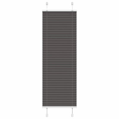 Plissé rolgordijn 50x150 cm stofbreedte 49,4 cm polyester zwart