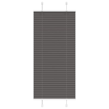 Plissé rolgordijn 55x150 cm stofbreedte 54,4 cm polyester zwart