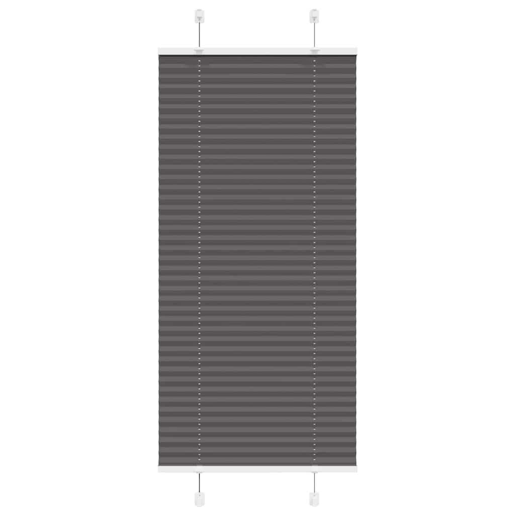 Plissé rolgordijn 60x150 cm stofbreedte 59,4 cm polyester zwart