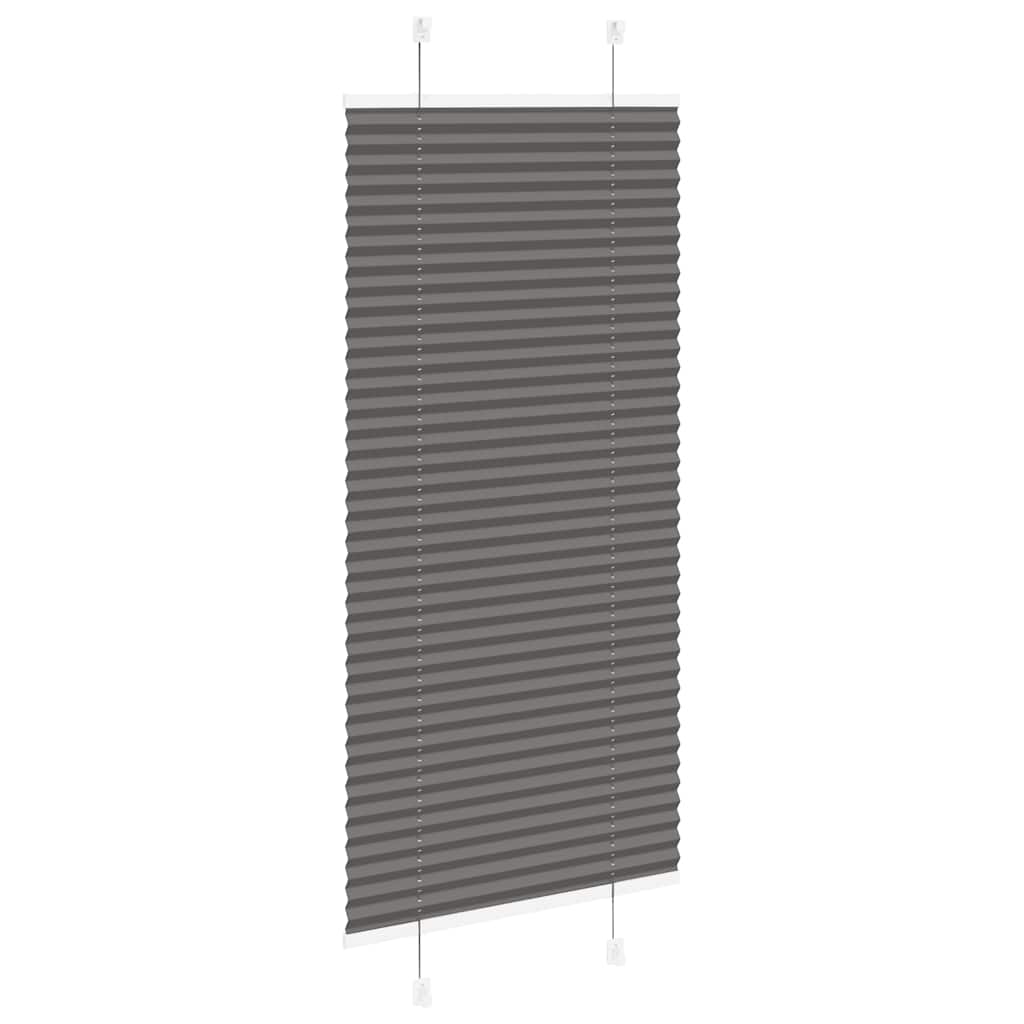 Plissé rolgordijn 65x150 cm stofbreedte 64,4 cm polyester zwart