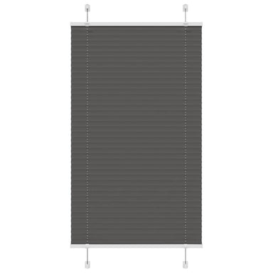 Plissé rolgordijn 80x150 cm stofbreedte 79,4 cm polyester zwart