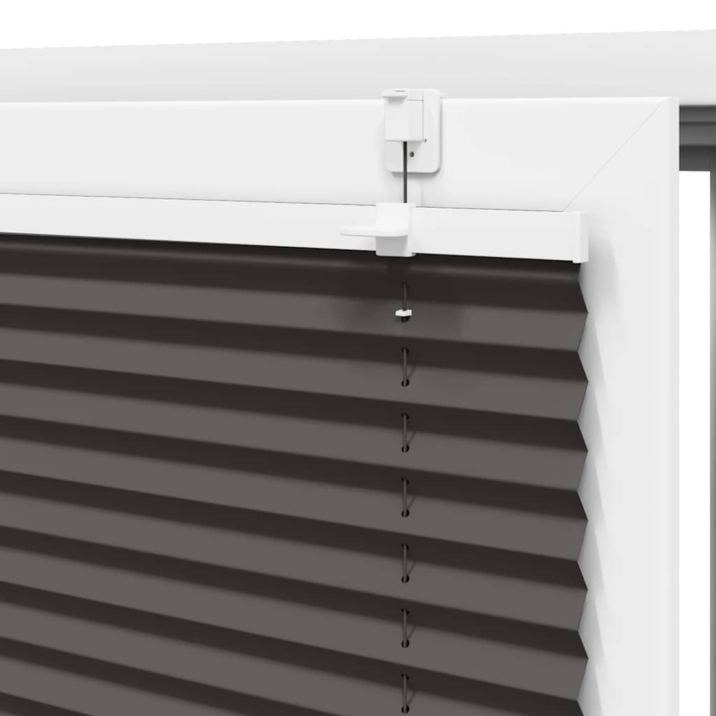 Plissé rolgordijn 80x150 cm stofbreedte 79,4 cm polyester zwart