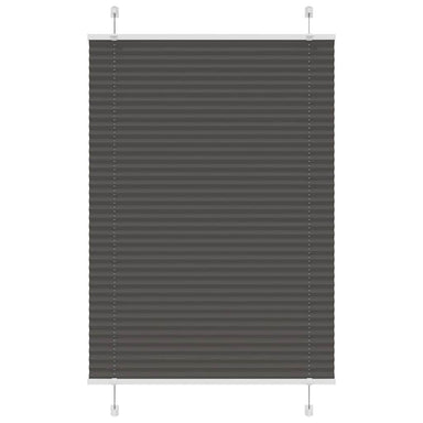 Plissé rolgordijn 90x150 cm stofbreedte 89,4 cm polyester zwart