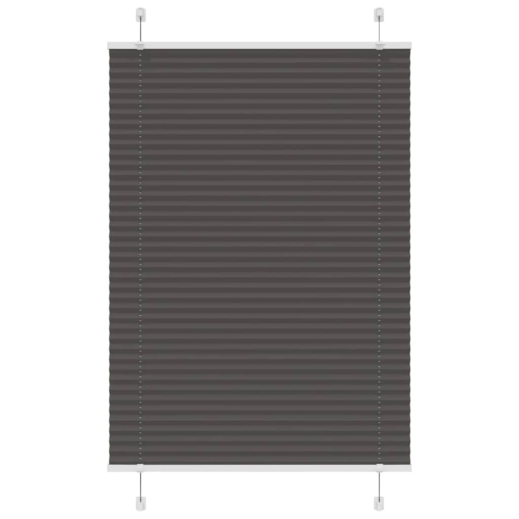 Plissé rolgordijn 95x150 cm stofbreedte 94,4 cm polyester zwart