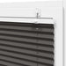 Plissé rolgordijn 95x150 cm stofbreedte 94,4 cm polyester zwart