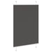 Plissé rolgordijn 100x150 cm stofbreedte 99,4cm polyester zwart
