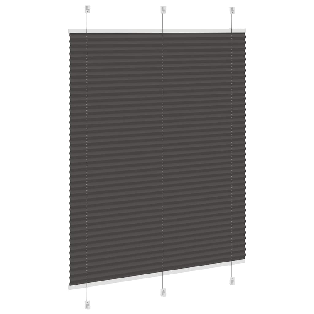 Plissé rolgordijn 105x150cm stofbreedte 104,4cm polyester zwart