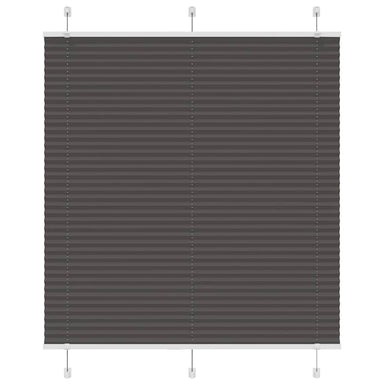 Plissé rolgordijn 115x150cm stofbreedte 114,4cm polyester zwart