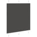 Plissé rolgordijn 120x150cm stofbreedte 119,4cm polyester zwart