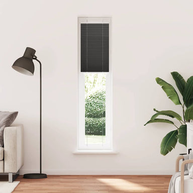 Plissé rolgordijn 40x200 cm stofbreedte 39,4 cm polyester zwart