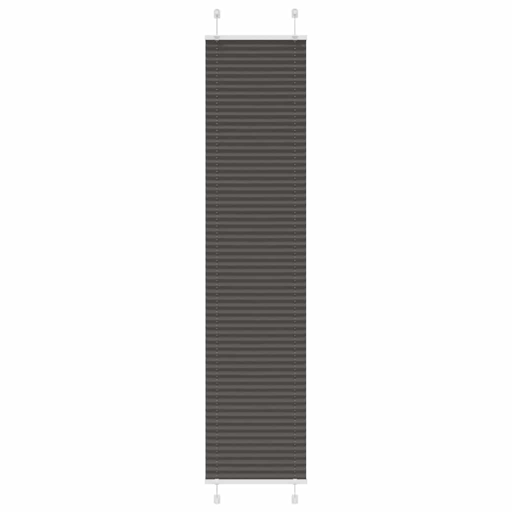 Plissé rolgordijn 45x200 cm stofbreedte 44,4 cm polyester zwart