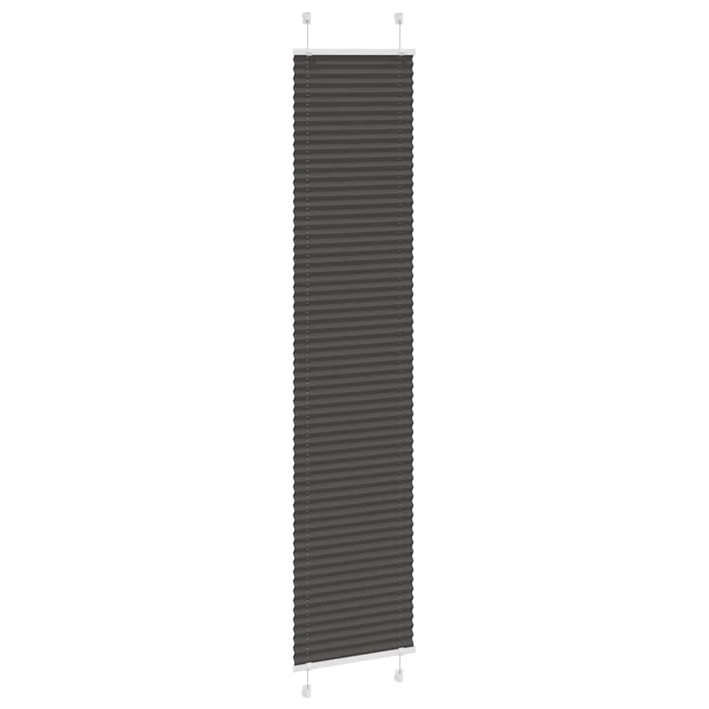 Plissé rolgordijn 45x200 cm stofbreedte 44,4 cm polyester zwart