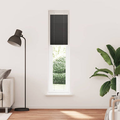 Plissé rolgordijn 50x200 cm stofbreedte 49,4 cm polyester zwart
