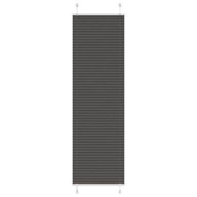 Plissé rolgordijn 55x200 cm stofbreedte 54,4 cm polyester zwart