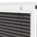 Plissé rolgordijn 65x200 cm stofbreedte 64,4 cm polyester zwart