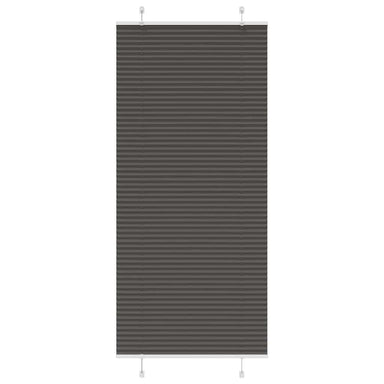 Plissé rolgordijn 100x200 cm stofbreedte 99,4cm polyester zwart