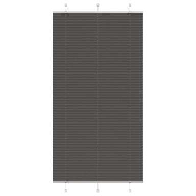 Plissé rolgordijn 105x200cm stofbreedte 104,4cm polyester zwart