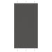 Plissé rolgordijn 105x200cm stofbreedte 104,4cm polyester zwart