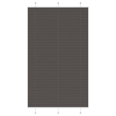 Plissé rolgordijn 120x200cm stofbreedte 119,4cm polyester zwart
