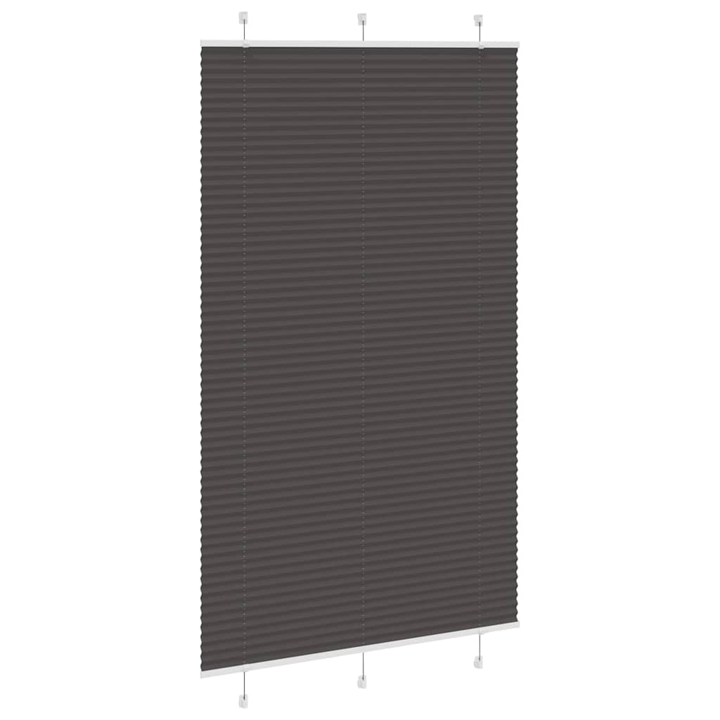 Plissé rolgordijn 120x200cm stofbreedte 119,4cm polyester zwart