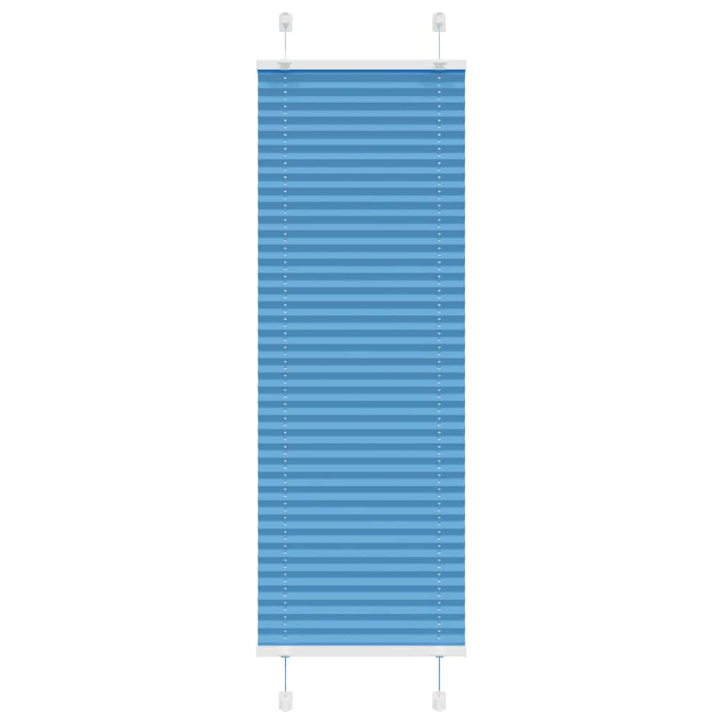 Plissé rolgordijn 45x100 cm stofbreedte 44,4 cm polyester blauw