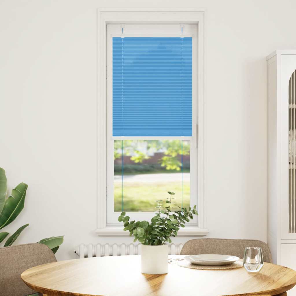 Plissé rolgordijn 45x100 cm stofbreedte 44,4 cm polyester blauw