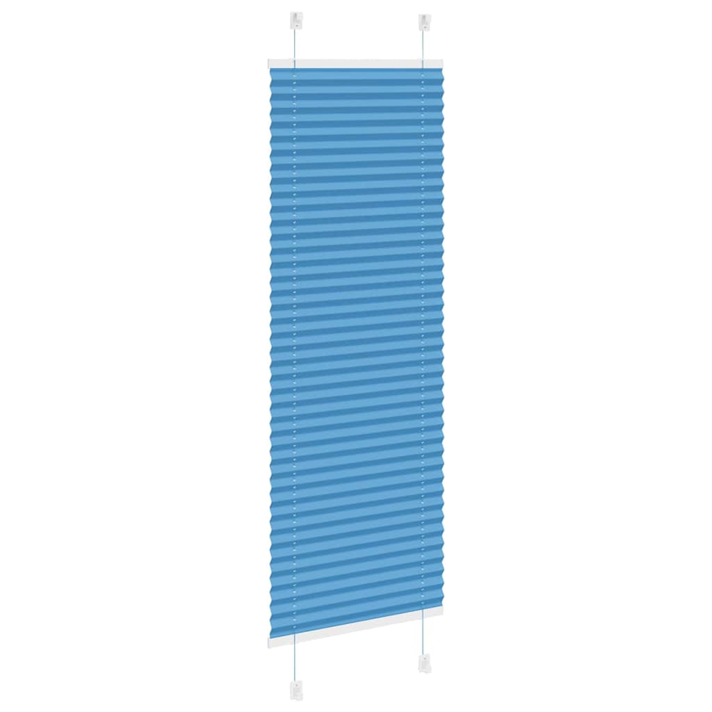 Plissé rolgordijn 45x100 cm stofbreedte 44,4 cm polyester blauw