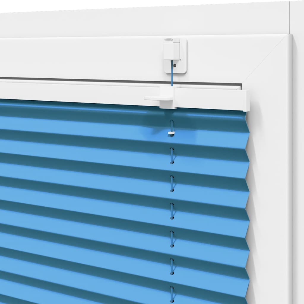 Plissé rolgordijn 45x100 cm stofbreedte 44,4 cm polyester blauw