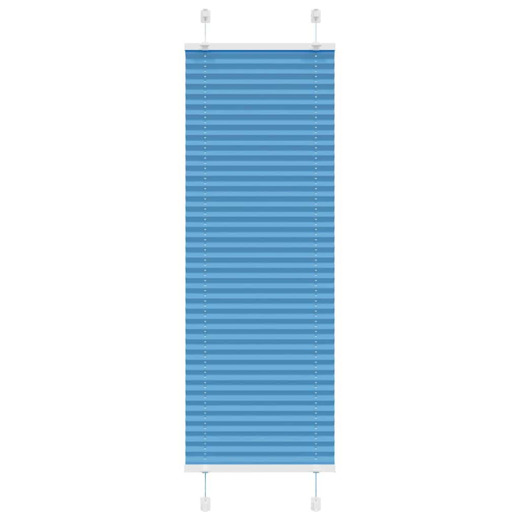 Plissé rolgordijn 50x100 cm stofbreedte 49,4 cm polyester blauw