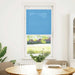 Plissé rolgordijn 55x100 cm stofbreedte 54,4 cm polyester blauw