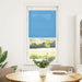 Plissé rolgordijn 60x100 cm stofbreedte 59,4 cm polyester blauw