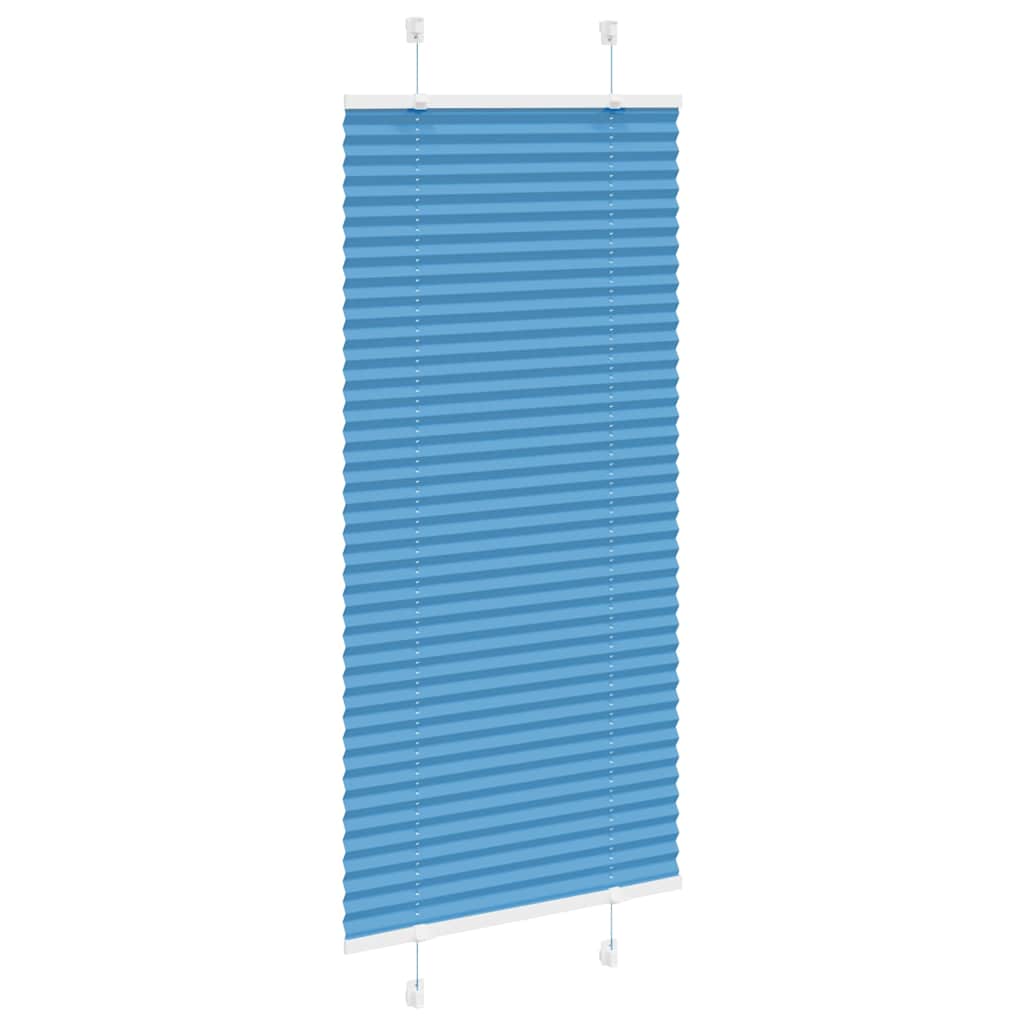 Plissé rolgordijn 60x100 cm stofbreedte 59,4 cm polyester blauw
