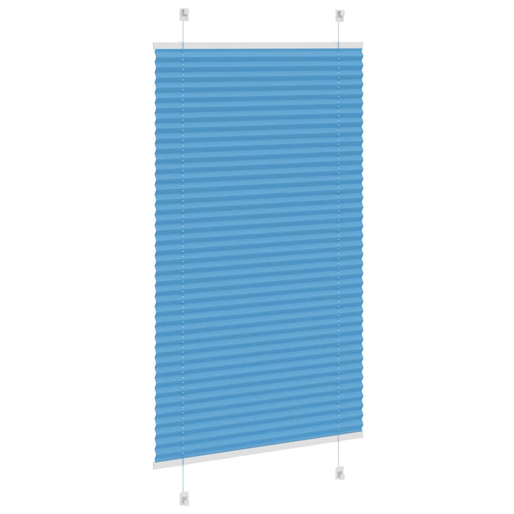 Plissé rolgordijn 70x100 cm stofbreedte 69,4 cm polyester blauw