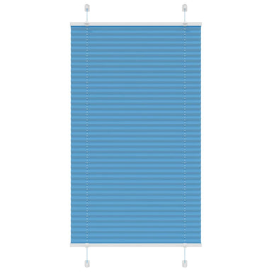 Plissé rolgordijn 80x100 cm stofbreedte 79,4 cm polyester blauw
