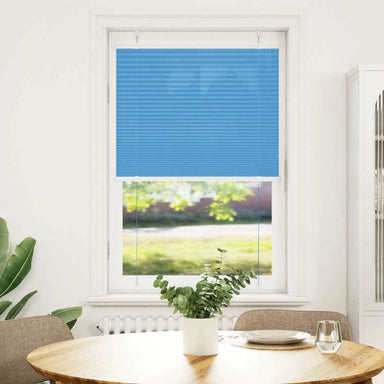 Plissé rolgordijn 80x100 cm stofbreedte 79,4 cm polyester blauw