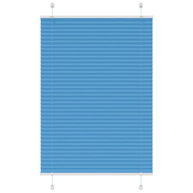 Plissé rolgordijn 85x100 cm stofbreedte 84,4 cm polyester blauw