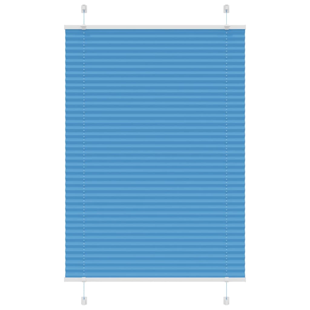 Plissé rolgordijn 95x100 cm stofbreedte 94,4 cm polyester blauw